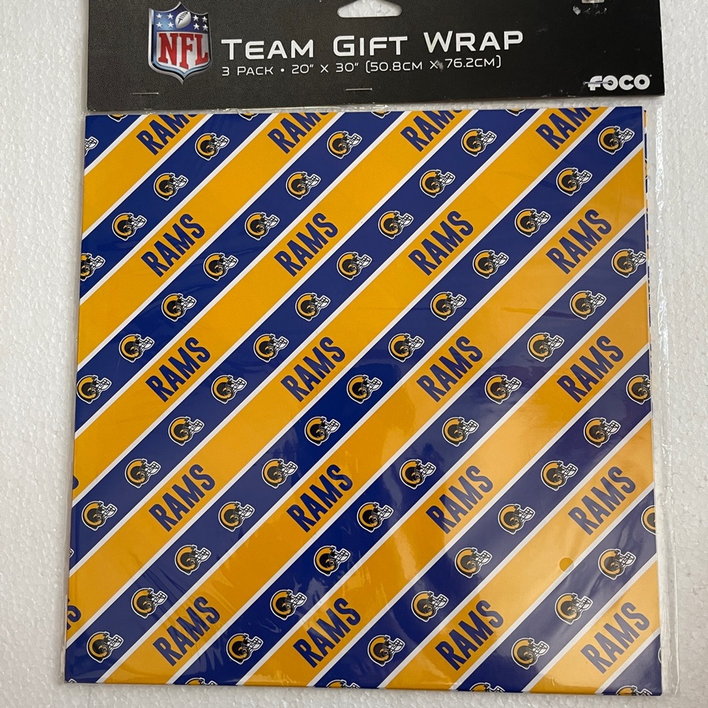 Los Angeles Rams Party Gift Wrap for Celebrations